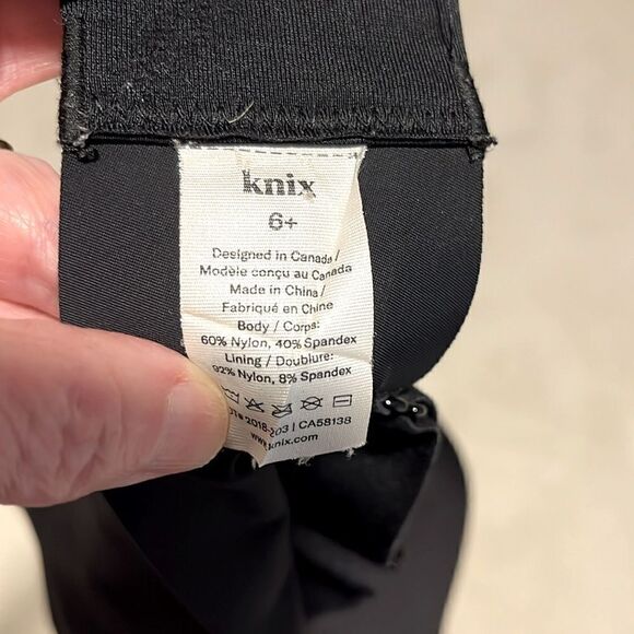 KNIX-V-neck-Evolution-Bra-Wide-Straps-Black Sz-6+ - Picture 5 of 5